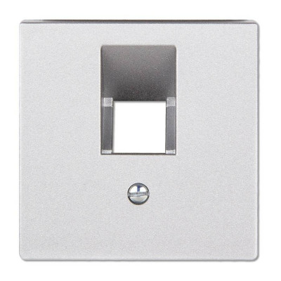 Накладка на одинарные UAE-розетки; термопласт; алюминий, EP569-1BFPLUAAL