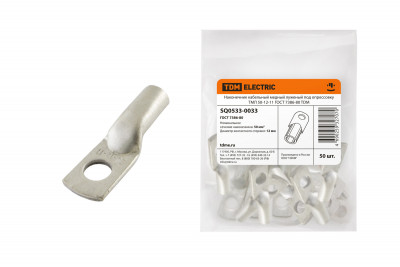 Наконечник медный луженый ТМЛ 50-12-11 ГОСТ 7386-80 TDM Electric, SQ0533-0033