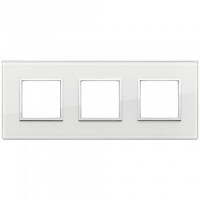 Vimar Накладка Eikon Evo на 6 модулей (2+2+2) расстояние между центрами 71мм, белый бриллиант, 21644.70