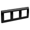 ДКС Рамка на 2+2+2 модуля (трехместная), черная, 75013B