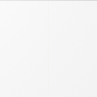 Donel A07 глянцевый белый клавиша для перекрёстного переключателя 2-я, серия DB, DE29903