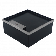 Donel Лючок в пол 18 мод. (6 мод. 45х45 мм. + 6 мод. 22.5х45 мм.) верт. установка, металл, в уровень с напольным покрытием, DFB18SMLVL