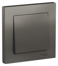 ATN000912 - ATLASDESIGN 1-клавишный ВЫКЛЮЧАТЕЛЬ, сх.1, 10АХ, в сборе, СТАЛЬ, Systeme Electric