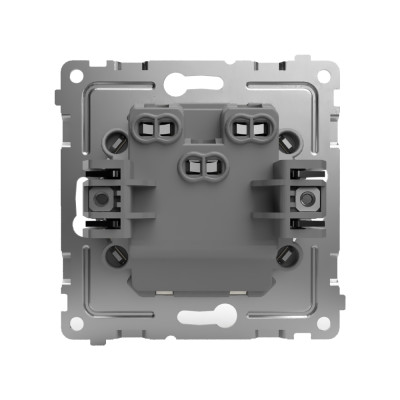 Переключатель проходной 2-кл. СП Pixel 10А IP20 механизм перламутр. TOKOV ELECTRIC TKE-PX-P2-C04