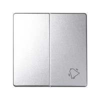 Simon S82Detail Клавиша 2-ная  с пиктограммой "звонок" для 75301-39, алюминий, 82027-93