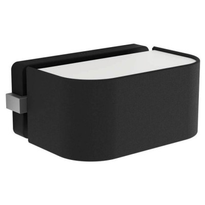 39968 Бра SAVAZZA, 2x40W, E27, L240, H100, A155, сталь, черный, серебряный/текстиль, пластик, черный