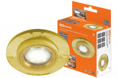 Светильник встраиваемый СВ 03-03 MR16 50Вт G5.3 жёлтый/золото TDM Electric, SQ0359-0050
