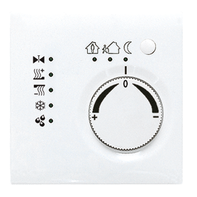 KNX-регулятор с шинным сопряжением с ручкой для установки температуры; белый, LS2178WW