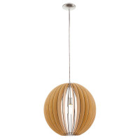 94765 Подвес COSSANO, 1х60W (Е27), ?500, H1500, сталь/ дерево, клен