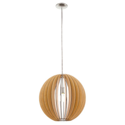 94765 Подвес COSSANO, 1х60W (Е27), ?500, H1500, сталь/ дерево, клен