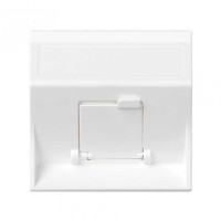 Simon Cima 500 Белый Адаптер для 1 шт RJ-45 CJ545.., CJ645.., CJ6A45F + MD67, наклон, крышка, 50х50мм, 50000081-030