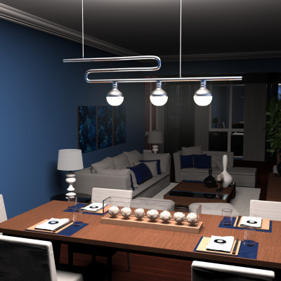 Лампа Gauss Filament G125 9W 890lm 4100К Е27 mirror-milky LED 1/10, 1014802209