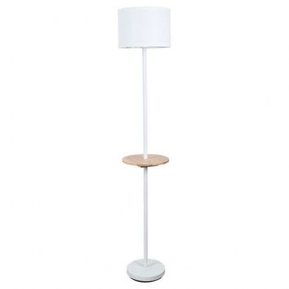 Arte Lamp COMBO, Светильник напольный, цвет арматуры - белый, цвет плафона/декора - белый, 1x60W E27, A4056PN-1WH