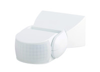 Donel Датчик движения настенный, уличный, 3-х пров., обзор 180?, макс.1200 Вт., белый, IP65, DS15 Donel Датчик движения настенный, уличный, 3-х пров., обзор 180?, макс.1200 Вт., белый, IP65, DS15