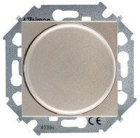 Simon Регулятор напряжения поворотный для светодиодных регулируемых ламп 230В, 5-215Вт, винт. зажим, шампа, 1591796-034