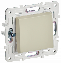 SKANDY Выключ. 1-кл. прох. 10А SK-V02B беж. IEK, SK-V12-0-10-K10