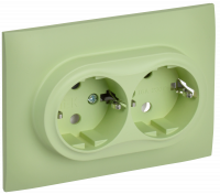 SKANDY Роз. 2-я с з/к без з/ш 16А сб. SK-R08M мятн. IEK, SK-R21-16-K06-F