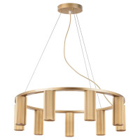 Lightstar 718093 (MD2166-9A) Люстра ROMA 9х28W GU10 (led) CHAMPAGNE GOLD (в комплекте)