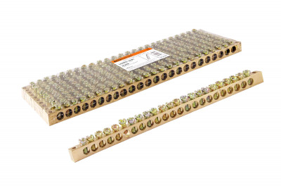 Шина "N" нулевая 6х9мм 24/2 (24 группы/крепеж по краям) TDM Electric, SQ0801-0065