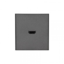 Розетка STRONG HDMI с/у графит KRANZ, KR-78-0730-6