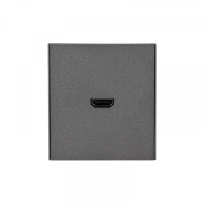 Розетка STRONG HDMI с/у графит KRANZ, KR-78-0730-6