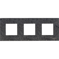 N2273 PZ - Рамка 3-постовая, серия Zenit, натуральный сланец - 2CLA227300N2201