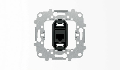 8118 - Механизм телекоммуникационной универсальной розетки, 8 контактов, тип RJ45, категория 5е, серия SKY/SKY Moon - 2CLA811800A1001