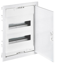 Legrand Щит встраиваемый Nedbox - с плоской металлической дверью цвет RAL 9010 - 2 рейки - 24+4 модулей, 001432