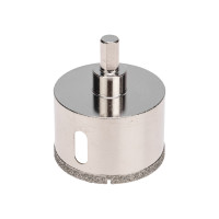 Коронка алмазная 55мм по керамограниту с центровочным сверлом KRANZ, KR-92-0015