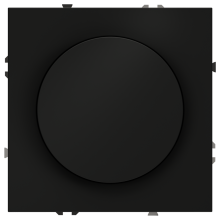 Светорегулятор встраиваемый VOLTUM S70 поворотно-нажимной 600 Вт, (черный матовый), VLS070308