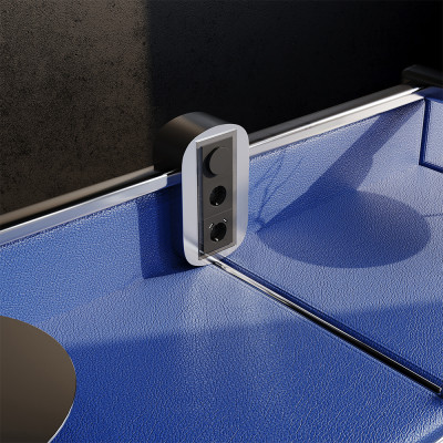 Светорегулятор встраиваемый VOLTUM S70 поворотно-нажимной 600 Вт, (черный матовый), VLS070308