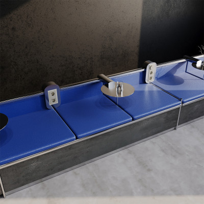 Рамка стеклянная VOLTUM S70 на 3 поста, (шелк, стекло), VLS110304