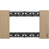 KA4804LM Bticino LIVING NOW. Декоративная рамка 4 модуля.Цвет "Дуб", KA4804LM