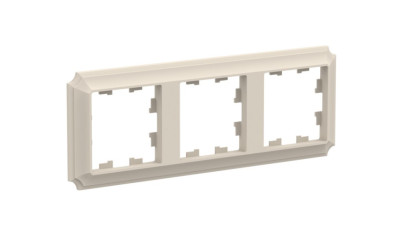 ATN100203 - ATLASDESIGN ANTIQUE 3-постовая РАМКА, универсальная, БЕЖЕВЫЙ, Systeme Electric