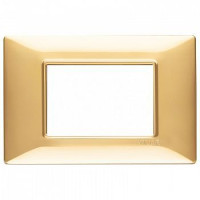 Vimar Накладка для 3 модулей золото блестящее, 14653.24