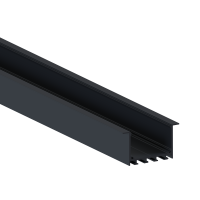 Donel,Встраиваемый алюминиевый профиль 65х35х2000. Цвет: RAL9005.,Серия:DN8ALE, DN18529RAL9005