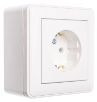 KP-152-18 - W59 КОРОБКА подъемная для наружного монтажа с рамкой, 1-местная, БЕЛЫЙ, Schneider Electric