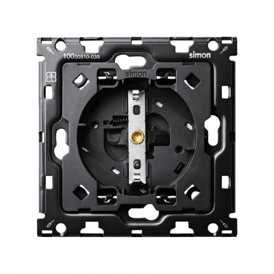 Simon 10010105-039 Кит 1 пост, мех-мы. 1 розетка Schuko + суппорт S100