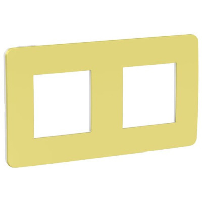 рамка 2-поста, ЗЕЛЕНОЕ ЯБЛОКО/белый