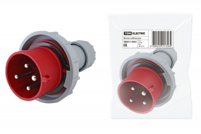 Вилка кабельная IP67 32А 3Р+РЕ 380В TDM Electric, SQ0611-0023
