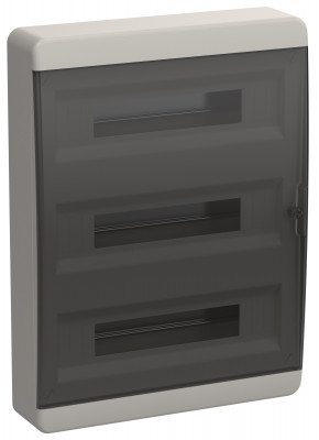 TEKFOR Корпус пласт. ЩРН-П-54 IP41 черн. прозр. дверь IEK, TF5-KP12-N-54-41-K01-K03