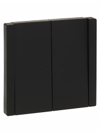 FORTE&PIANO Выключ. 2-кл. прох. с инд. 10А FP108 чер. IEK, FP-V22-1-10-1-K02