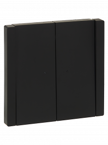 FORTE&PIANO Выключ. 2-кл. прох. с инд. 10А FP108 чер. IEK, FP-V22-1-10-1-K02