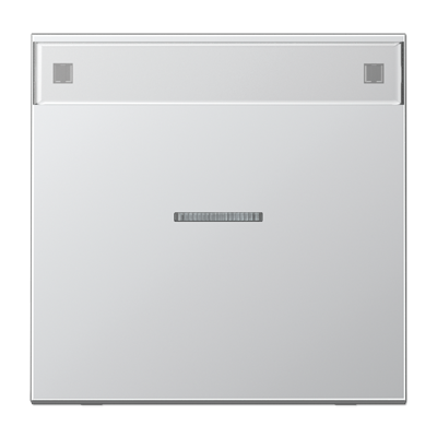 Клавиша для контрольного выключателя с подсветкой, с полем для надписи; алюминий, AL2990NAKO5