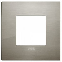 Vimar Накладка CLASSIC на 2 модуля сталь матовая, 19642.08