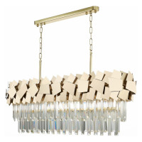 ST LUCE SL1232.203.07 Люстра подвесная ST-Luce Золотистый/Прозрачный, Золотистый E14 7*60W