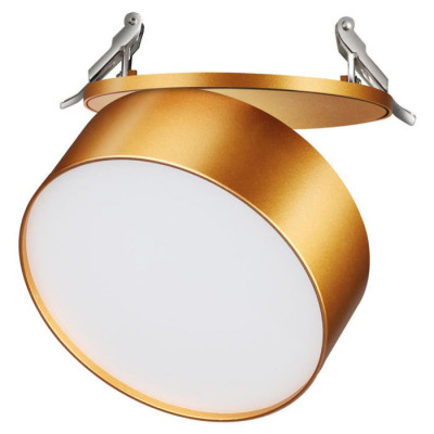 Novotech 358754 SPOT NT21 240 матовое золото Светильник встраиваемый светодиодный IP20 LED 24W 4000K 2100Лм 100-265V PROMETA