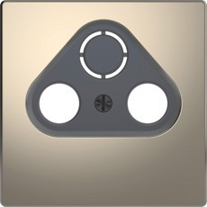 D-Life Накладка  TV розетки, 2(3) отверстия, никель