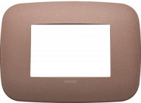 19683.24 - Vimar Накладка ROUND на 3 модуля бронза матовая