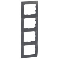 Legrand Рамка - Galea Life - 4 поста - вертикальный монтаж - Dark Bronze, 771208